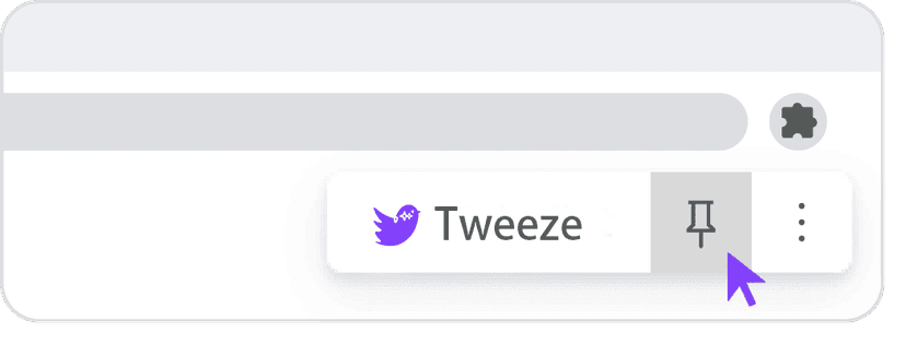Pin the extension to navbar